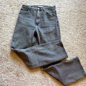 Abercrombie & Fitch The Ankle Straight Leg Ultra High Rise Jeans